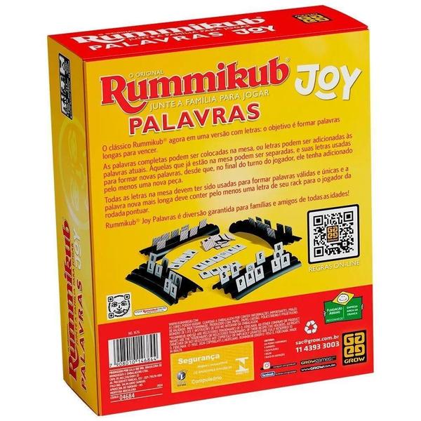 Imagem de Jogo Rummikub Joy Palavras - Grow