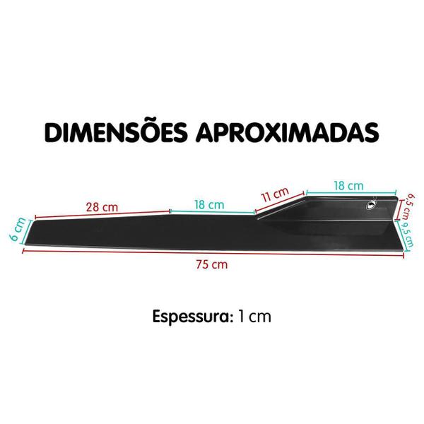 Jogo Saia Lateral Splitter Side Winglet Universal Tg Poli Imagem de Jogo Saia Lateral Splitter Side Winglet Universal Tg Poli