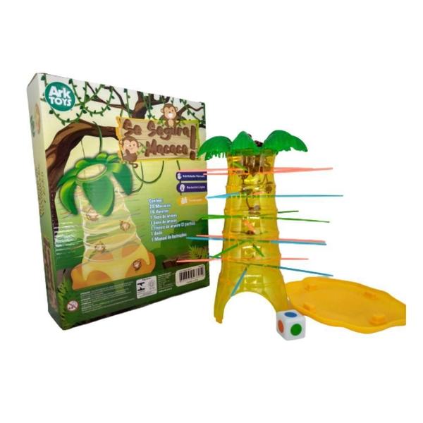 Imagem de Jogo Se Segura Macaco Ark Toys Habilidade e Ação Brinquedo Presentes Infantil Brincadeira de Criança Original