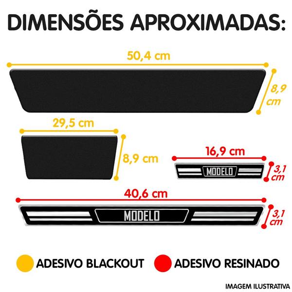 Imagem de Jogo Soleira Premium Elegance Ford Nova Ranger 2013 a 2023 - 4 Portas ( Vinil + Resinada 8 Peças )