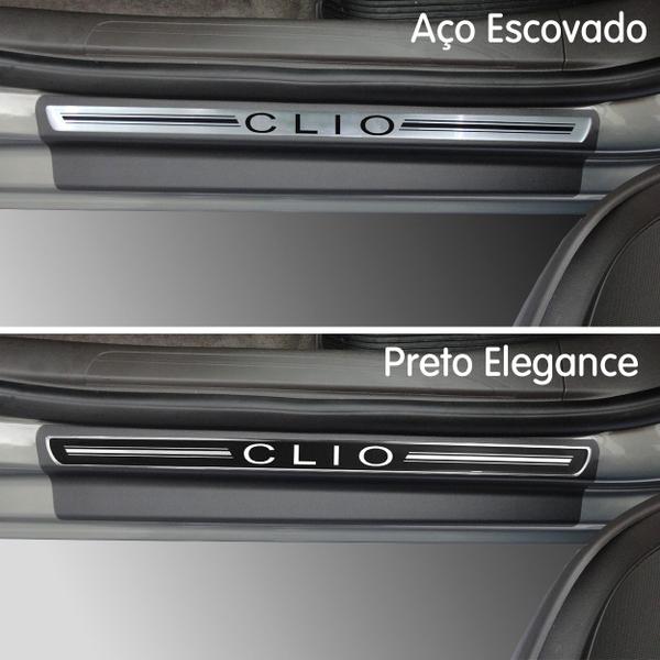 Imagem de Jogo Soleira Premium Elegance Renault Clio 2013 a 2017 - 4 Portas ( Vinil + Resinada 8 Peças )