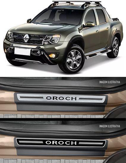 Imagem de Jogo Soleira Premium Elegance Renault Oroch 2016 em Diante - 4 Portas ( Vinil + Resinada 8 Peças )