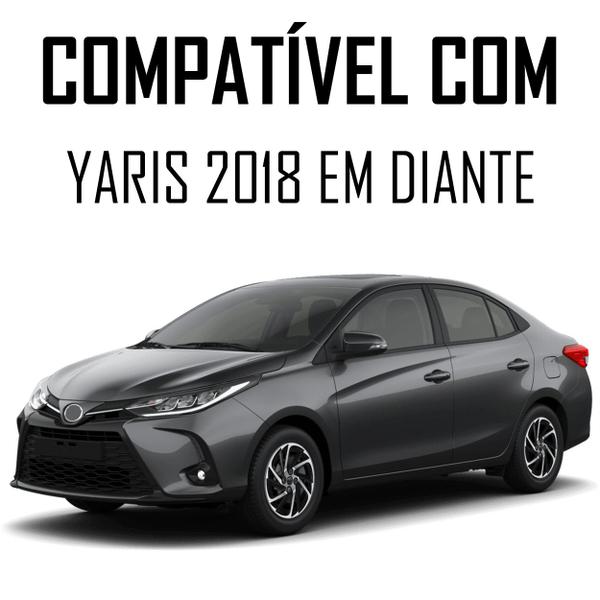 Imagem de Jogo Soleira Premium Elegance Toyota Yaris 2018 em Diante - 4 Portas ( Vinil + Resinada 8 Peças )