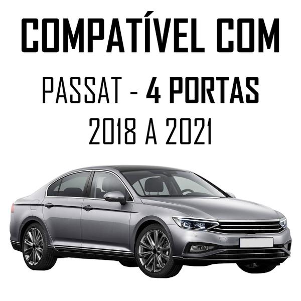 Imagem de Jogo Soleira Premium Elegance Vw Passat 2018 2019 2020 2021 - 4 Portas ( Vinil + Resinada 12 Peças )