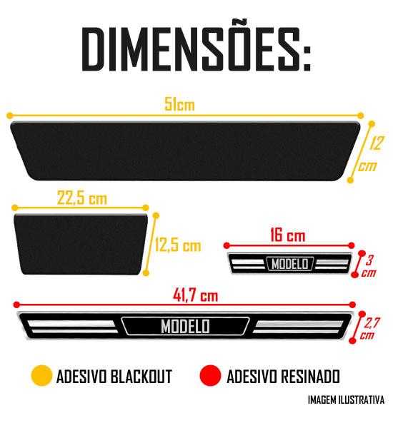 Imagem de Jogo Soleira Preto e Aço Tiggo 7 Pro 2022 2023 - 4 Portas ( Vinil + Resinada 8 Peças )