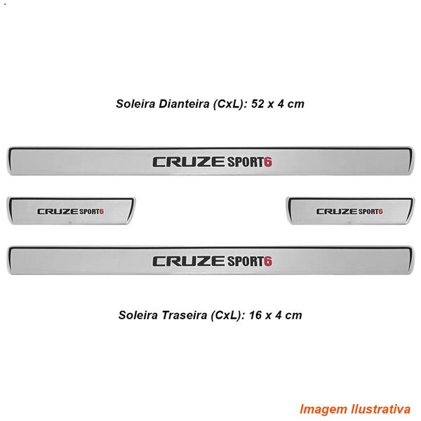 Imagem de Jogo Soleira Resinada Chevrolet Cruze Sport6 2012 Até 2019