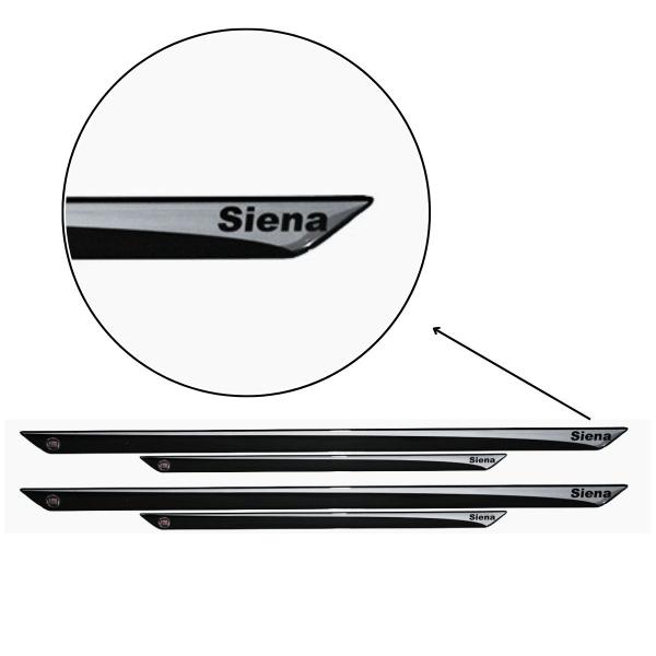 Jogo soleira resinada fiat siena 4 peças - URA Imagem de Jogo soleira resinada fiat siena 4 peças
