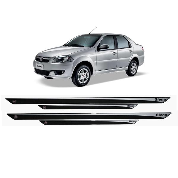 Jogo soleira resinada fiat siena 4 peças - URA Imagem de Jogo soleira resinada fiat siena 4 peças