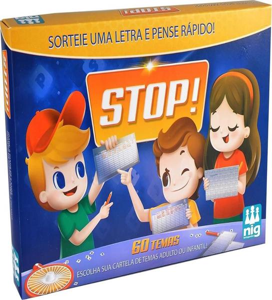 Imagem de Jogo Stop - 60 Temas - Adulto E Infantil - Educativo - Nig