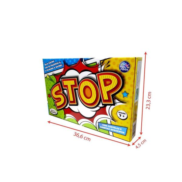 Imagem de Jogo Stop -Com Roleta Canetas E Cartelas Pais E Filhos