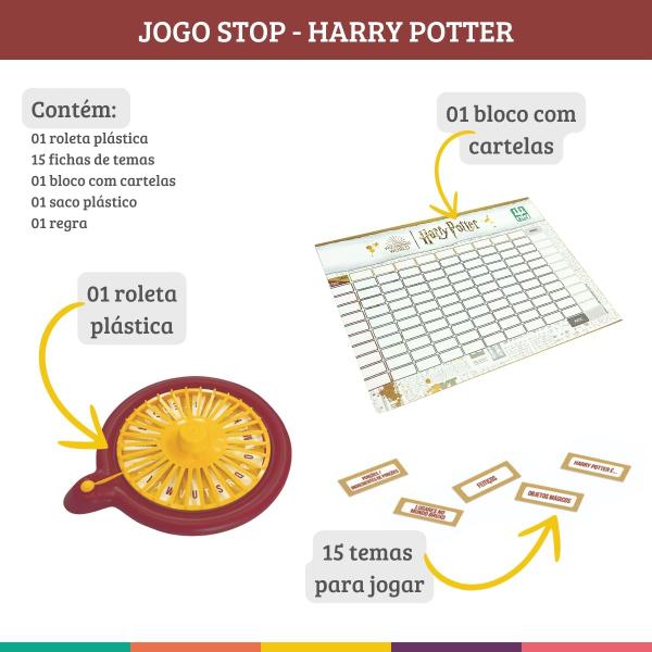 Imagem de Jogo Stop Harry Potter com Roleta Temas Nig Brinquedos