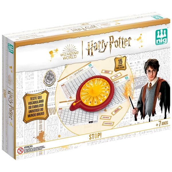 Imagem de Jogo Stop Harry Potter Temático Com Roleta Nig Brinquedos Universo Do Mundo Bruxo