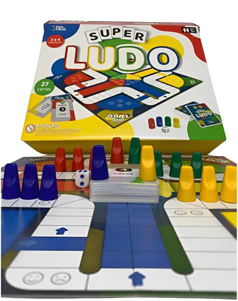 Imagem de Jogo Super Ludo Tabuleiro De Mesa Clássico Divertido Brinquedo Infantil Pedagógico