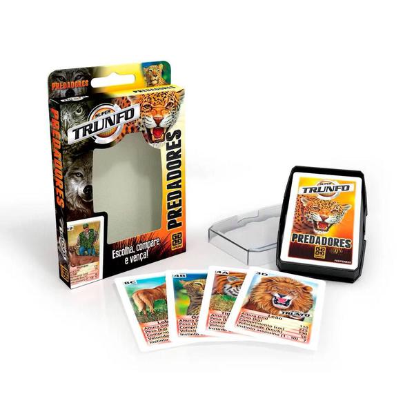 Jogo Super Trunfo - Predadores - Grow Imagem de Jogo Super Trunfo - Predadores - Grow