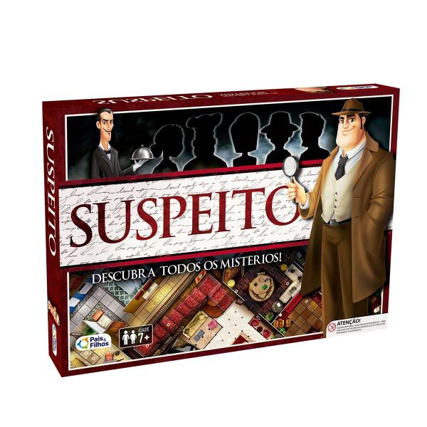 Jogo Suspeito Tabuleiro Detetive Descubra Mistérios Brinquedo - Pais & Filhos Imagem de Jogo Suspeito Tabuleiro Detetive Descubra Mistérios Brinquedo