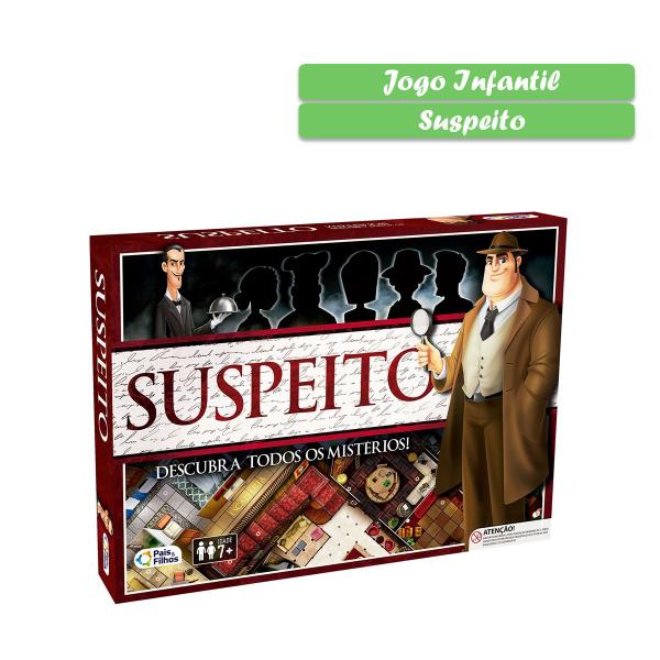 Jogo Suspeito Tabuleiro Detetive Descubra Mistérios Brinquedo - Pais & Filhos Imagem de Jogo Suspeito Tabuleiro Detetive Descubra Mistérios Brinquedo