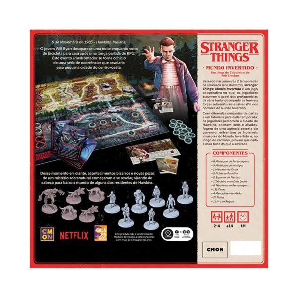 Jogo Tabuleiro Cooperativo Stranger Things: Mundo Invertido - Galapagos Imagem de Jogo Tabuleiro Cooperativo Stranger Things: Mundo Invertido