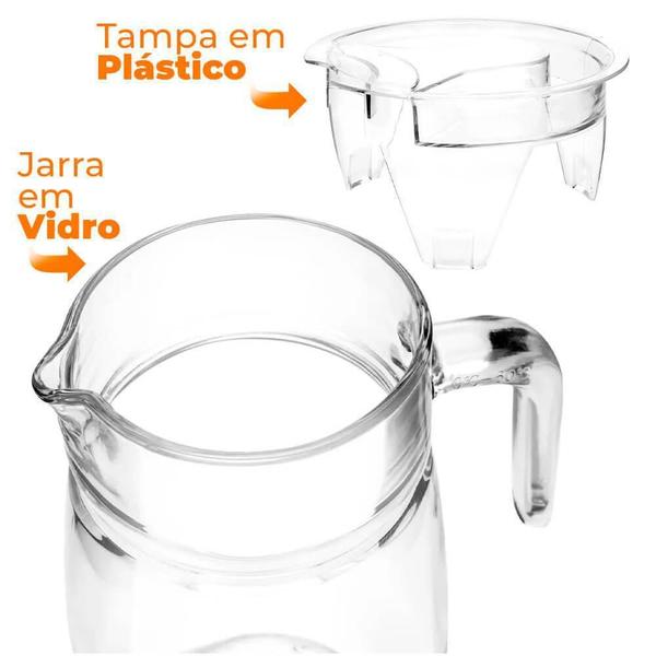 Imagem de Jogo Taças E Jarra Lumini Transparente 7 Peças Casambiente