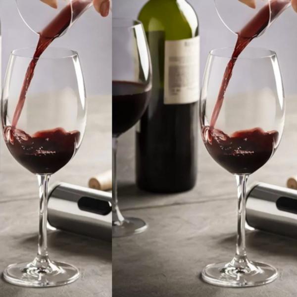 Imagem de Jogo Taças para Vinho Tinto Cristal Titanium 450ml 6un Bohemia