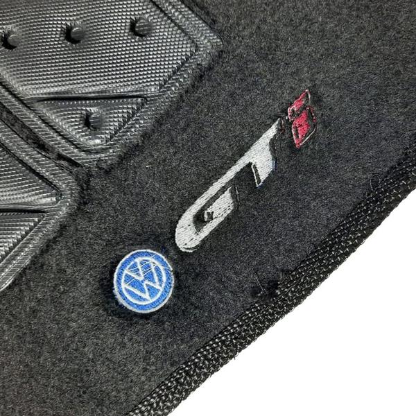 Imagem de Jogo Tapete Carpete Volkswagen Gol GTI 1989 A 1993 Com Logo Bordado Preto-100.343PTO