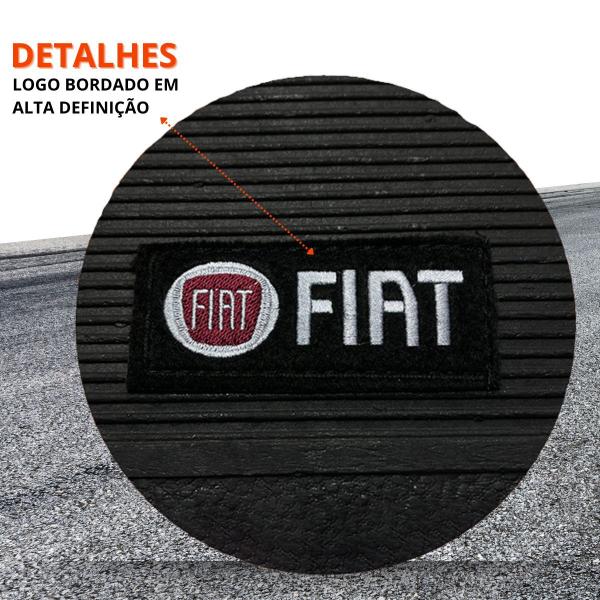 Jogo Tapete Palio 2008 2009 2010 2011 Borracha com Logo - FIAT Imagem de Jogo Tapete Palio 2008 2009 2010 2011 Borracha com Logo