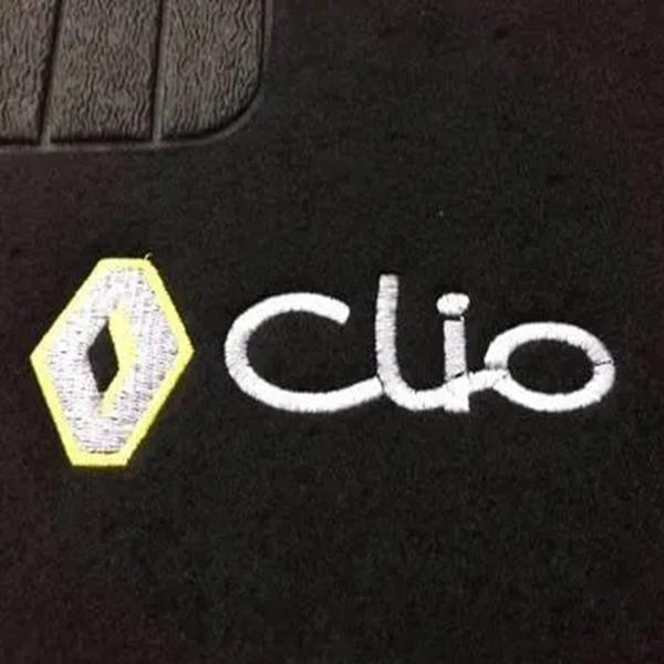 Imagem de Jogo Tapete Renault Clio 1996 Até 2012 Carpete Preto 5 Peças