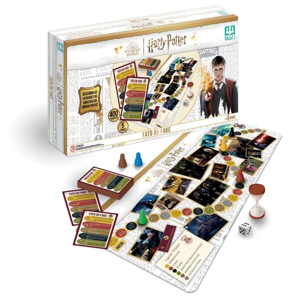 Jogo Temático Harry Potter Fato Ou Fake 0592 Nig Brinquedos Tabuleiro Divertido Para Fãs Imagem de Jogo Temático Harry Potter Fato Ou Fake 0592 Nig Brinquedos Tabuleiro Divertido Para Fãs