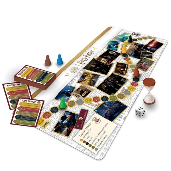 Jogo Temático Harry Potter Fato Ou Fake 0592 Nig Brinquedos Tabuleiro Divertido Para Fãs Imagem de Jogo Temático Harry Potter Fato Ou Fake 0592 Nig Brinquedos Tabuleiro Divertido Para Fãs