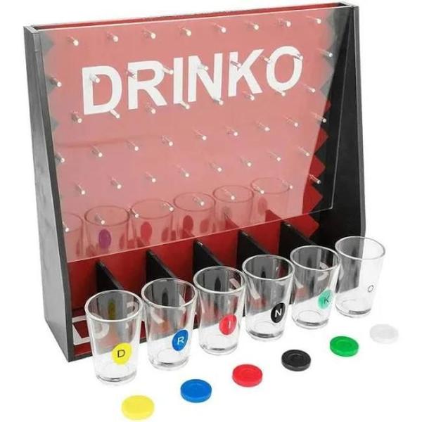 Jogo The Wall Drinko 6 Copos Cristal Luxo Vira Vira Bebidas - Sweet Home Imagem de Jogo The Wall Drinko 6 Copos Cristal Luxo Vira Vira Bebidas