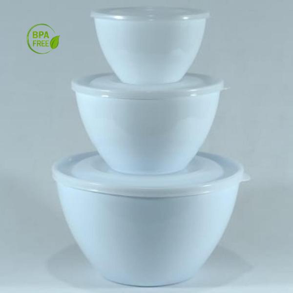 Imagem de Jogo tigelas com tampa hermética, kit 3 Bowls, BPA free