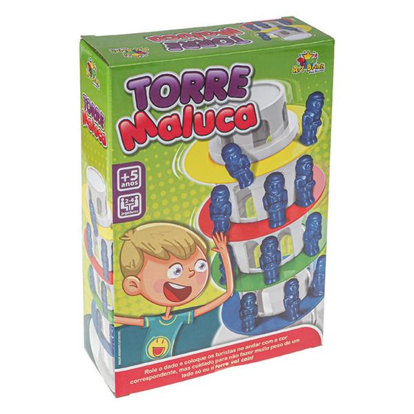 Imagem de Jogo Torre Maluca Brinquedo Equilíbrio Família crianças Divertido