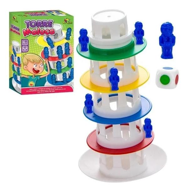 Imagem de Jogo Torre Maluca Infantil Equilibrista Caiu Perdeu