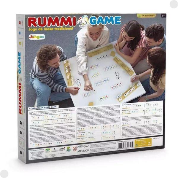Jogo Tradicional Rummi Game Madeira MDF 650 - Junges Imagem de Jogo Tradicional Rummi Game Madeira MDF 650 - Junges