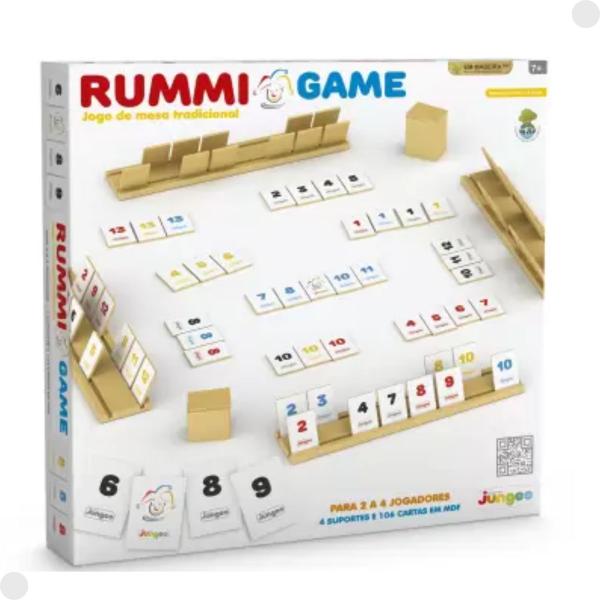 Imagem de Jogo Tradicional Rummi Game Madeira MDF 650 - Junges