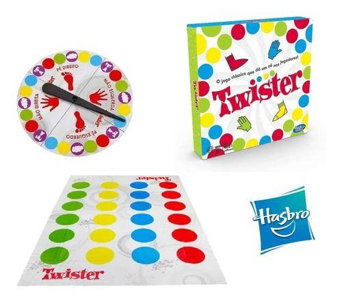 Jogo Twister Refresh Com Tapete Clássico Hasbro Amigos Game Imagem de Jogo Twister Refresh Com Tapete Clássico Hasbro Amigos Game