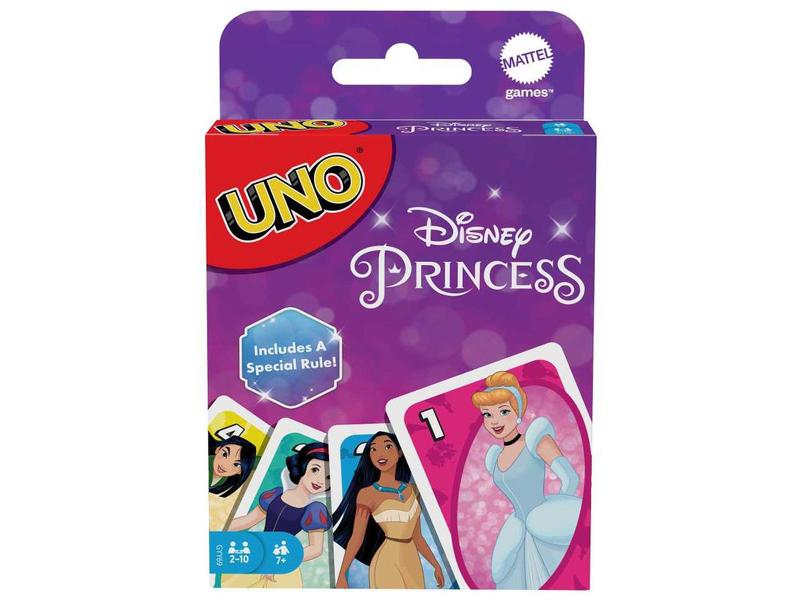 Imagem de Jogo Uno Disney Princess Mattel 112 Cartas 