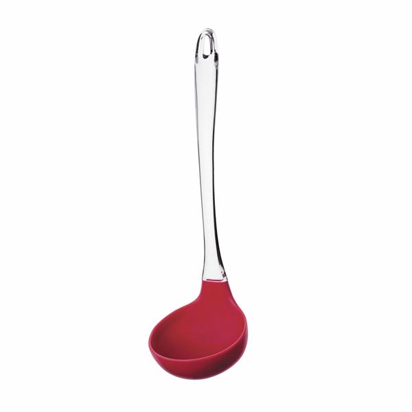 Imagem de Jogo Utensílios Cozinha Silicone Vermelho Cabo Acrílico 7 peças Euro