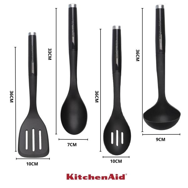 Imagem de Jogo Utensílios de Cozinha 4 Peças Cozinha Preto KitchenAid