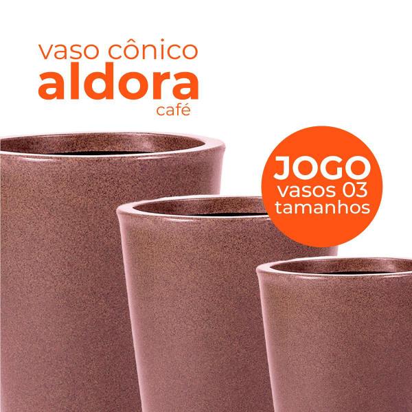 Imagem de Jogo Vasos 3 Tamanhos Aldora Café Terrano