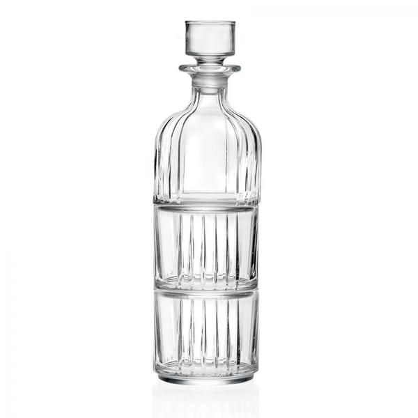 Imagem de Jogo Whiskeira Licoreira de Cristal para Whisky Licor Armazenamento Bebidas Decanter Decoração 340ml e Copos 360ml 3 peças Presente