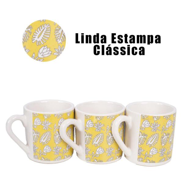 Imagem de Jogo Xícara Café Expresso Conjunto 6 Canecascom Bandeja 85Ml