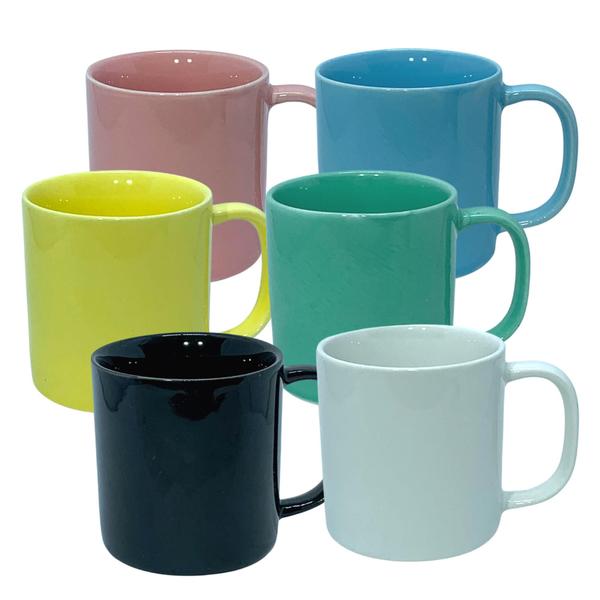 Imagem de Jogo Xicara Caneca Cafe Cha Porcelana Colorida 200ml 06un