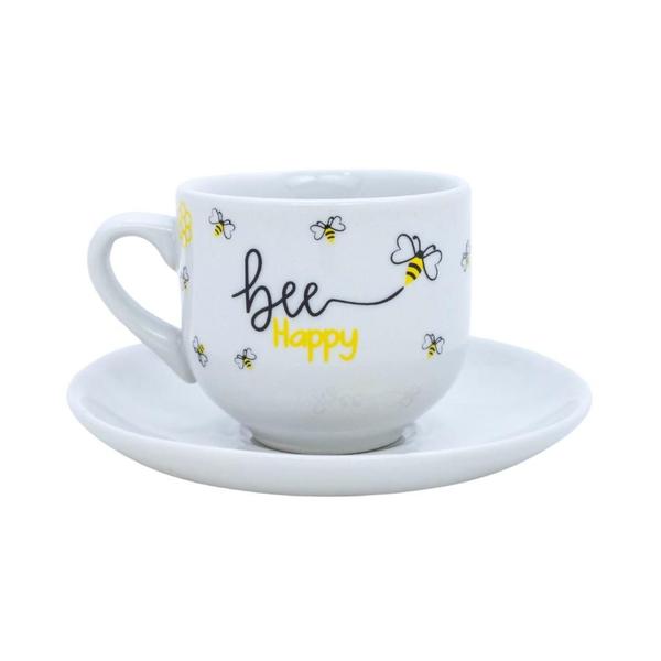 Imagem de Jogo Xícara Com Pires Bee Happy Honey Café Da Manhã Chá 90ml