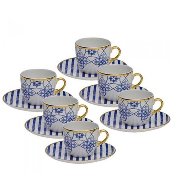 Imagem de Jogo Xícaras para Chá 200ml Coup Lusitana 6un Porcelana Oxford