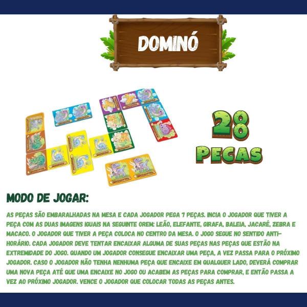 Jogos 3 Em 1 Dinossauros- Dominó, Quebra Cabeça Jogo Memória - Ggb Imagem de Jogos 3 Em 1 Dinossauros- Dominó, Quebra Cabeça Jogo Memória