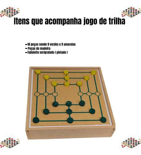 Imagem de Jogos 5 em1 Dama Jogo Velha Ludo Trilha Xadrez