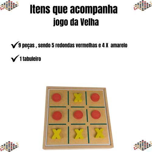 Imagem de Jogos 7x1 Dama Jogo Velha Ludo Trilha Xadrez Domino Resta 1