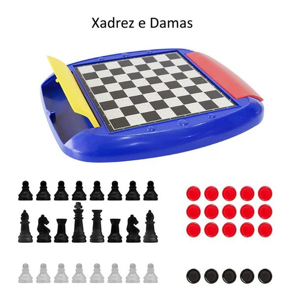 Jogos Clássicos para Viagem 8 em 1 Xadrez Gamão Damas Ludo Art brink Imagem de Jogos Clássicos para Viagem 8 em 1 Xadrez Gamão Damas Ludo Art brink
