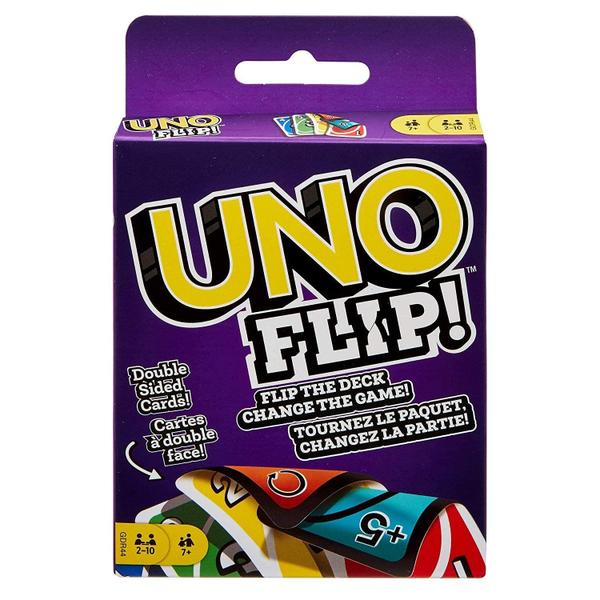 Imagem de Jogos de cartas Mattel Uno Original e Uno Flip Combo, pacote de 2