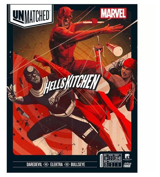 Imagem de Jogos de restauração de jogos de tabuleiro Unmatched Marvel Hell's Kitchen